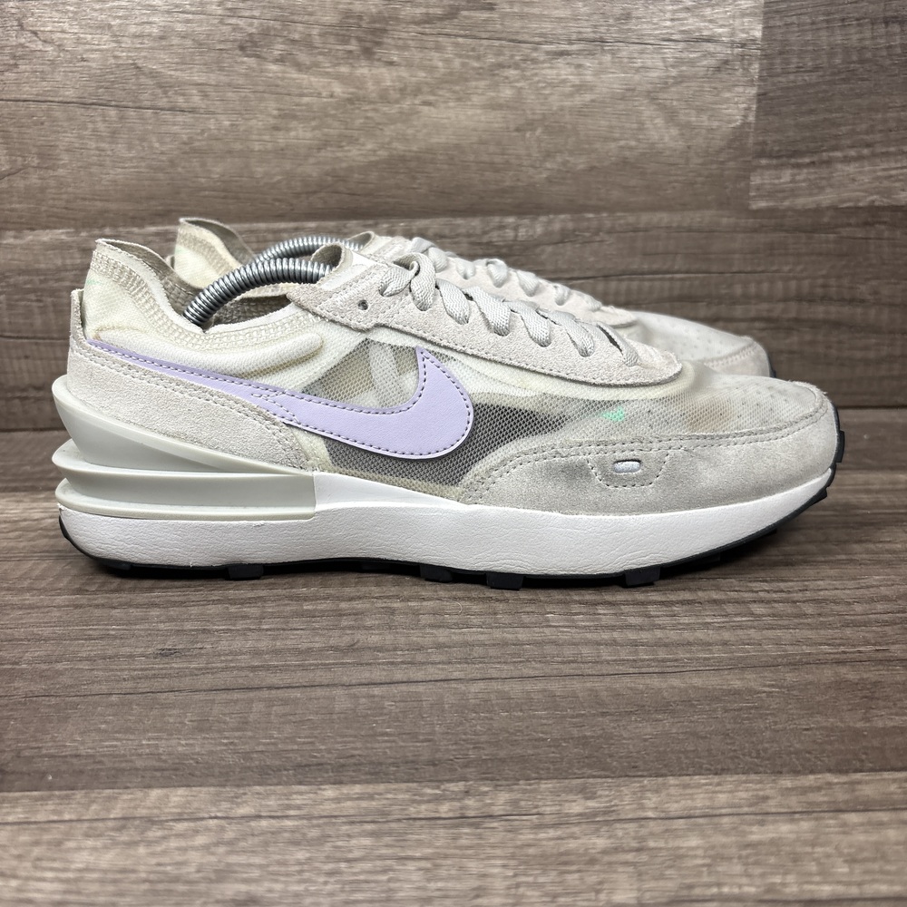 Nike Waffle One Summit Gray Purple Womens US Size 9 EUR 40.5 DC2533-101 Sneakers